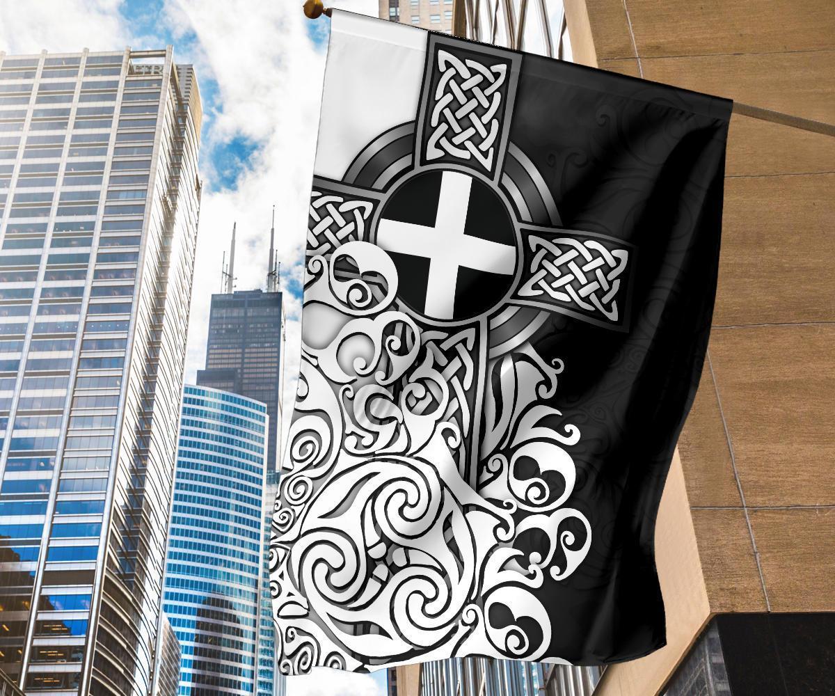 Cornwall Flag - Cornish Flag With Celtic Cross - Vibe Hoodie Shop