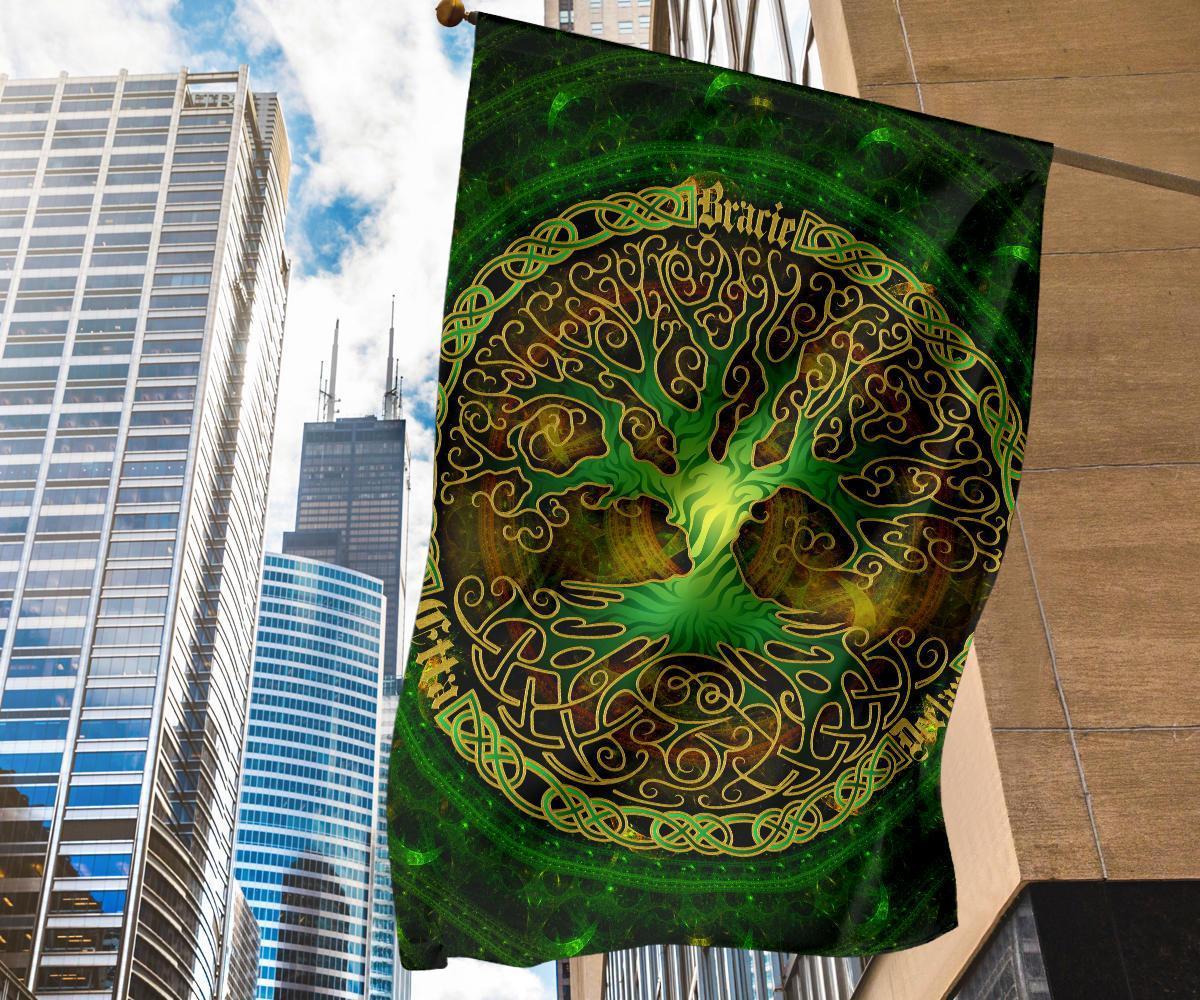 Celtic Flag - Celtic Tree (Green) - Vibe Hoodie Shop