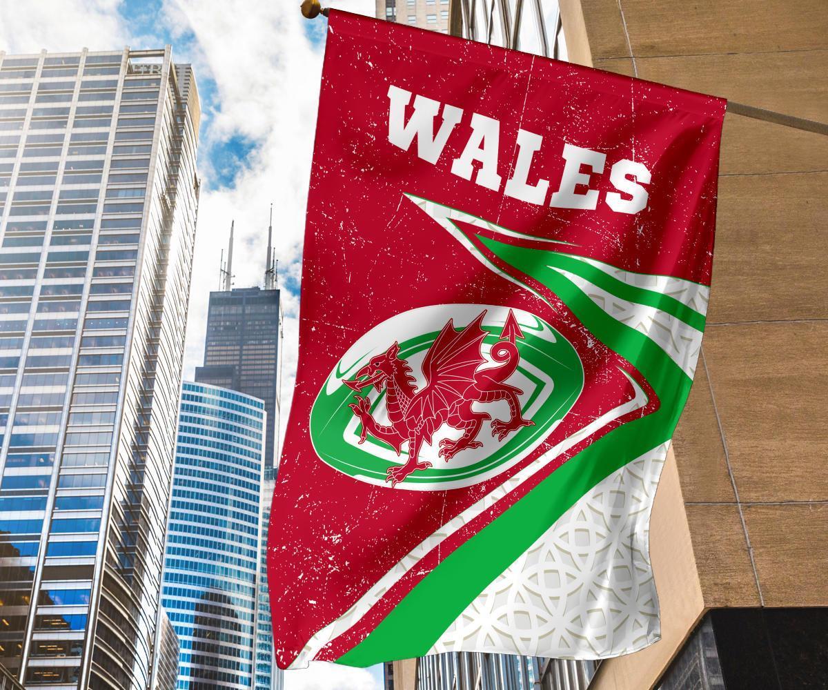 Wales Rugby Flag - Celtic Welsh Rugby Ball - Vibe Hoodie Shop