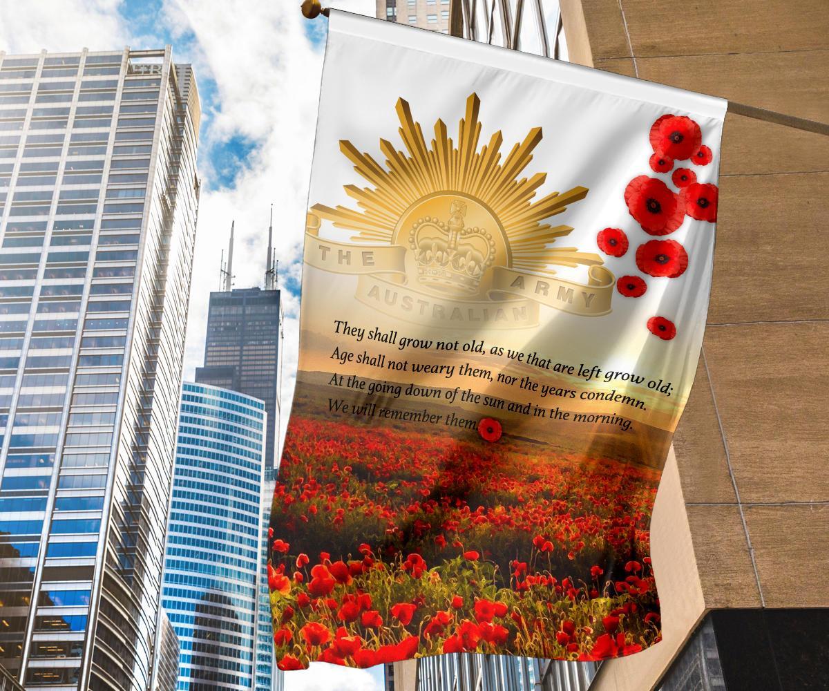 ANZAC Day 2021 Flag - We Will Remember Them Ver02 - Vibe Hoodie Shop