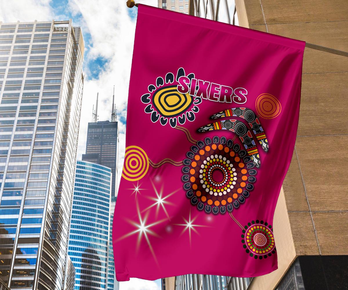 Sydney Flag Sixers Indigenous - Magenta - Vibe Hoodie Shop