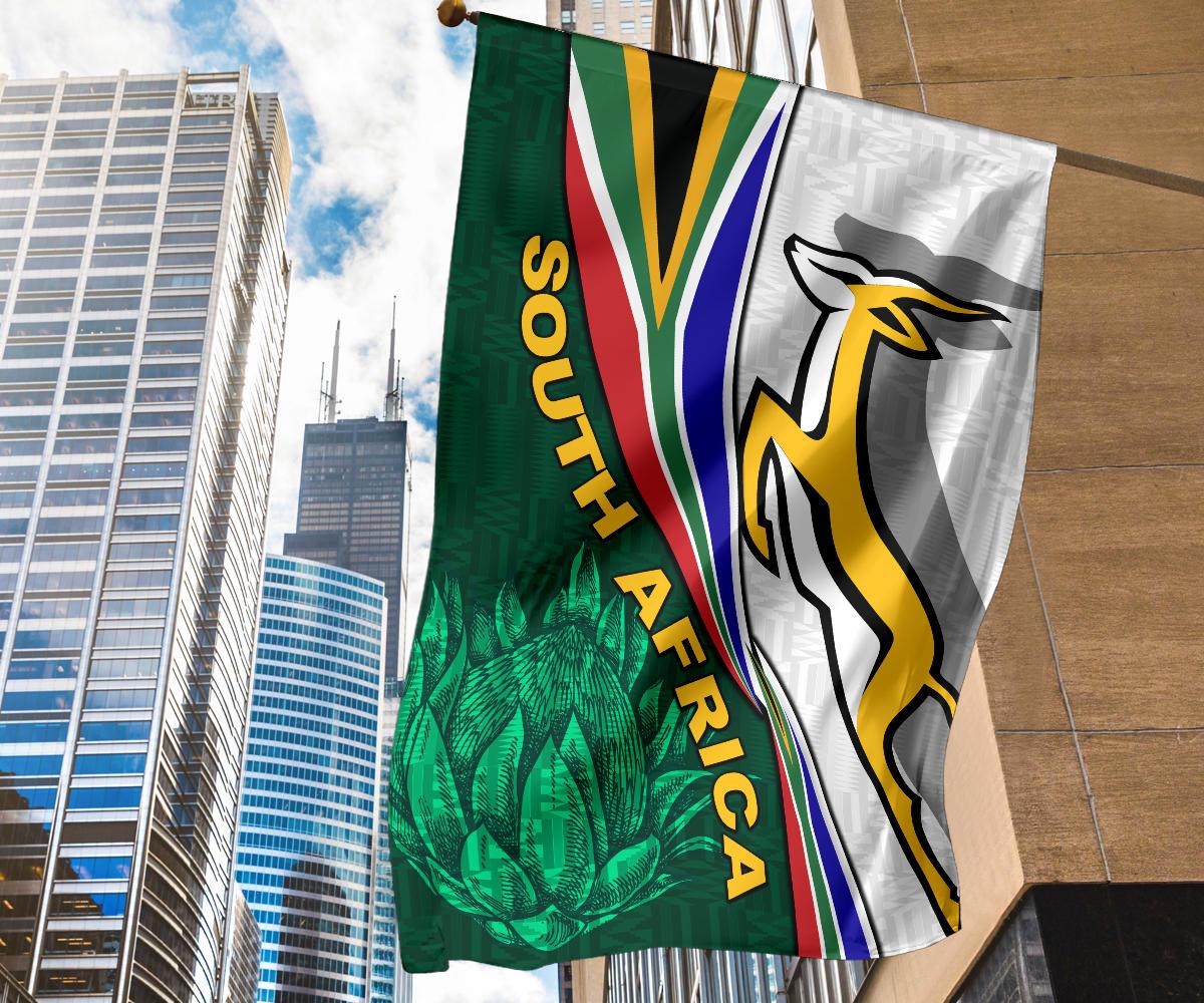 South Africa Flag Springboks Rugby Be Unique - White - Vibe Hoodie Shop