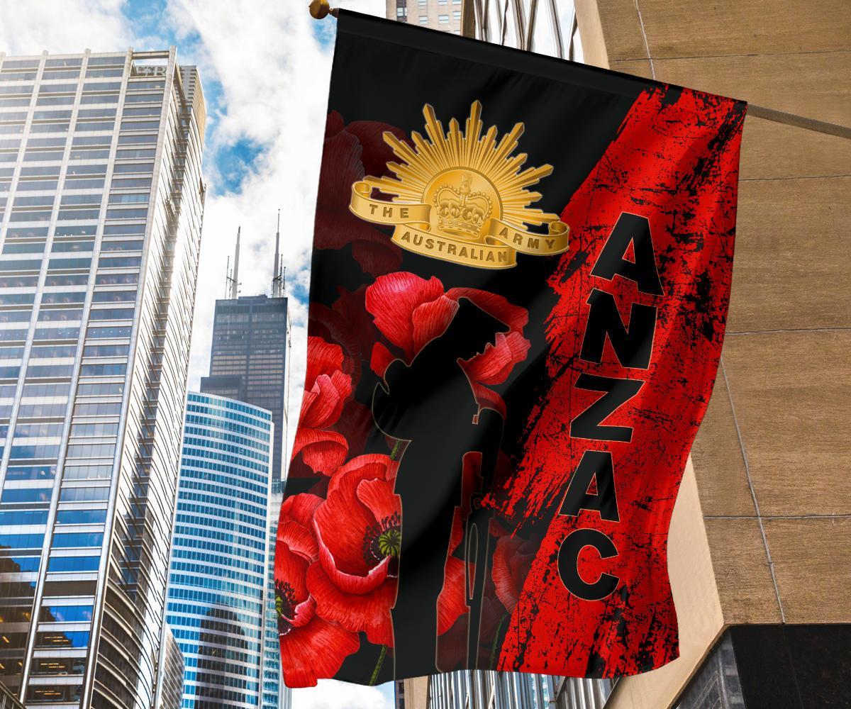 ANZAC Day Flag - ANZAC Poppy - Vibe Hoodie Shop