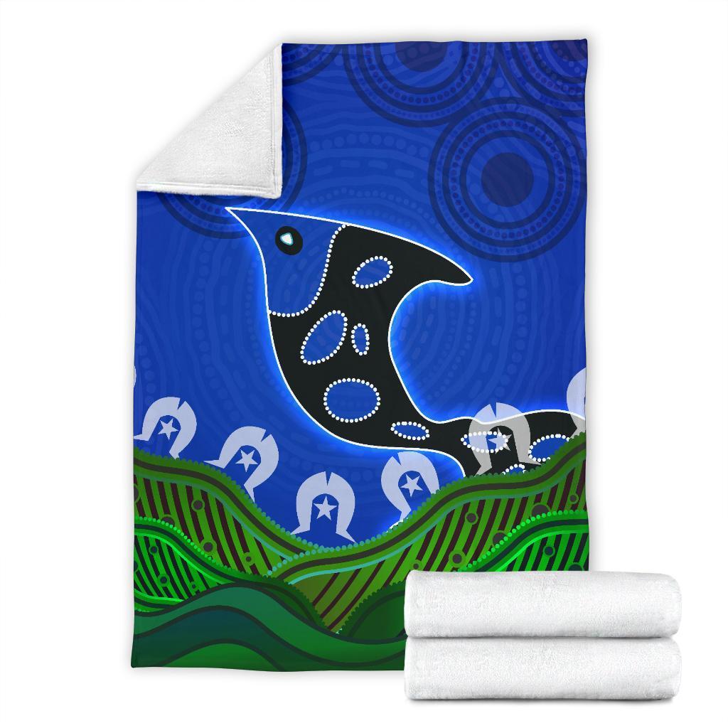 Premium Blanket - Torres Strait Dot Patterns - Vibe Hoodie Shop