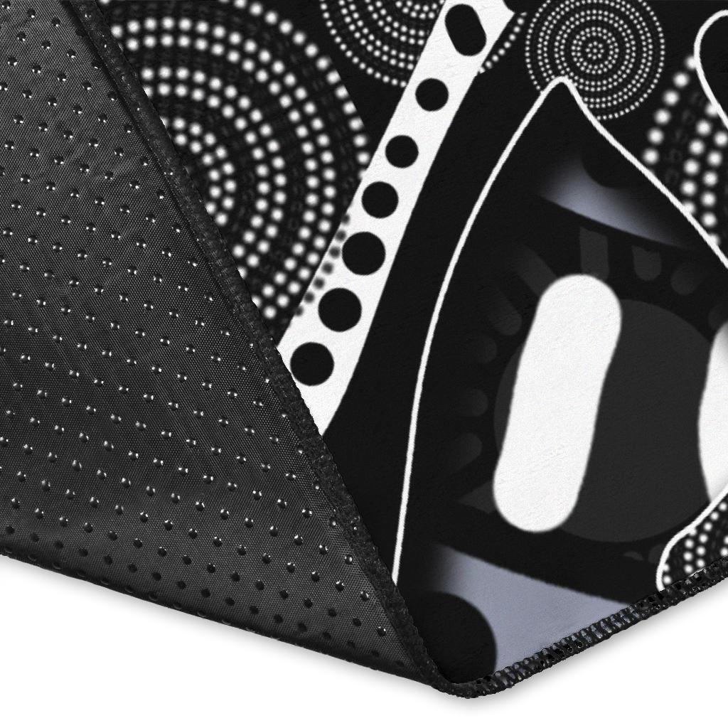 Magpies Area Rug Aboriginal - Vibe Hoodie Shop