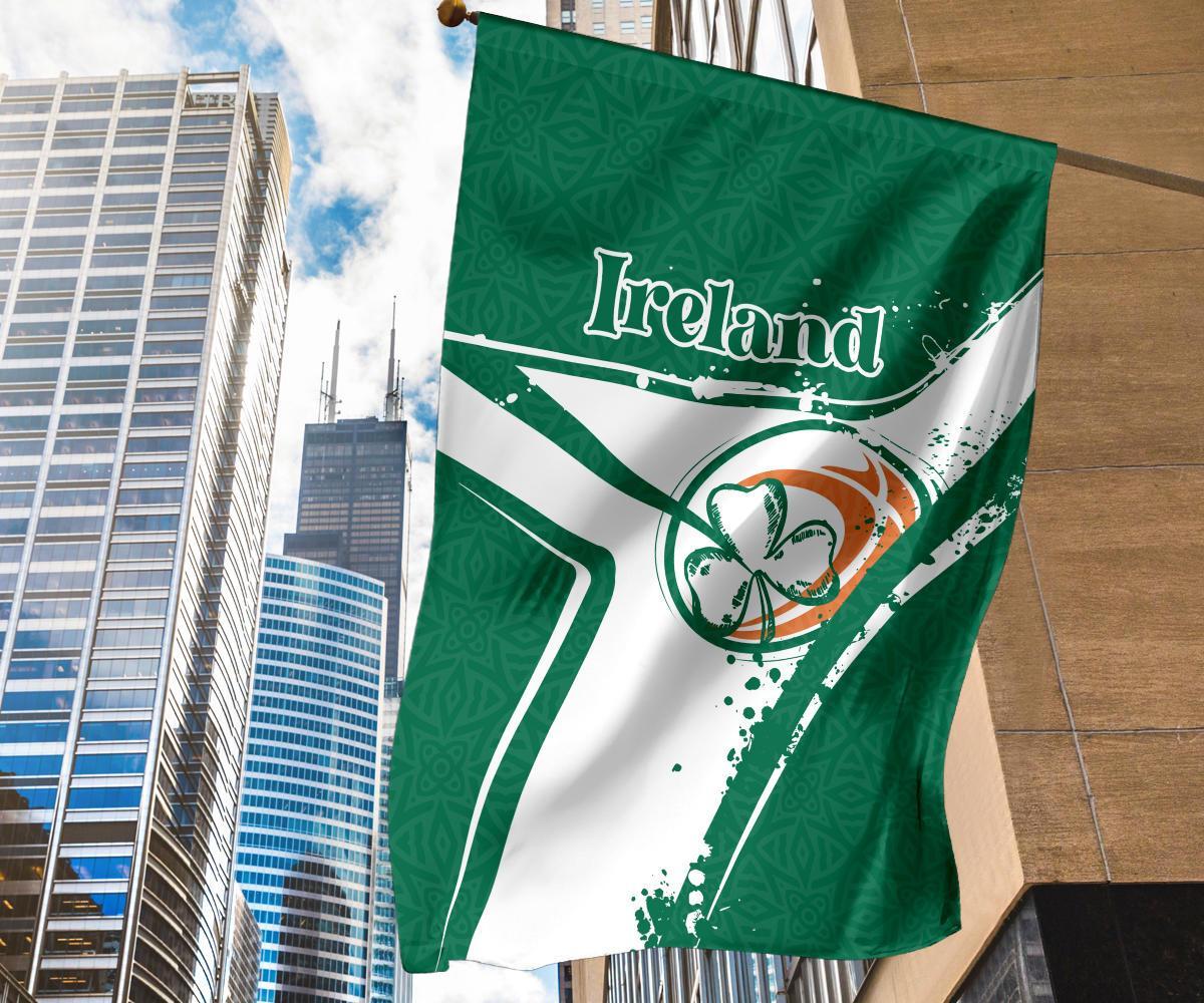 Ireland Rugby Flag - Irish Rugby - Vibe Hoodie Shop