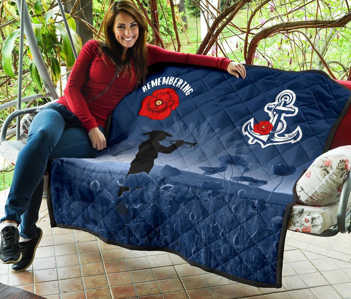 Australia Navy ANZAC Premium Quilt - Remembering Our Heroes - Vibe Hoodie Shop