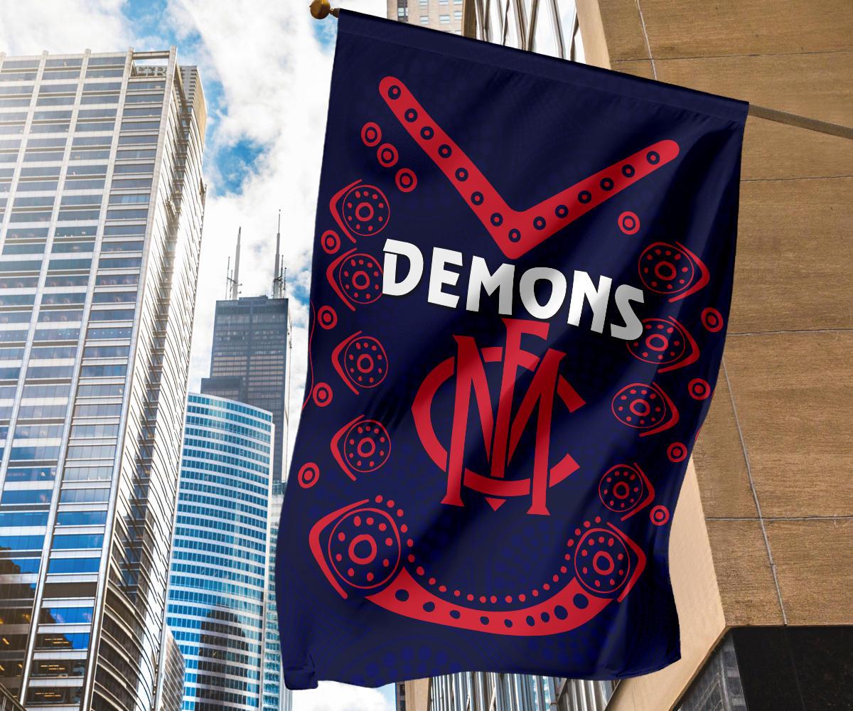 Melbourne Demons Indigenous Flag Football - Vibe Hoodie Shop