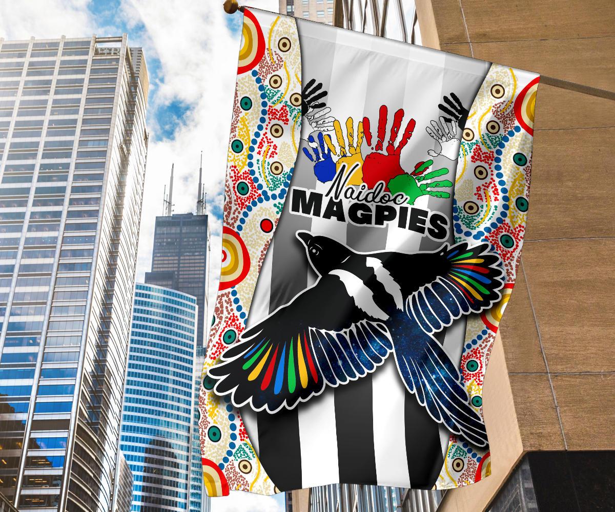 Magpies NAIDOC Week Flag Collingwood Modern Style - Vibe Hoodie Shop