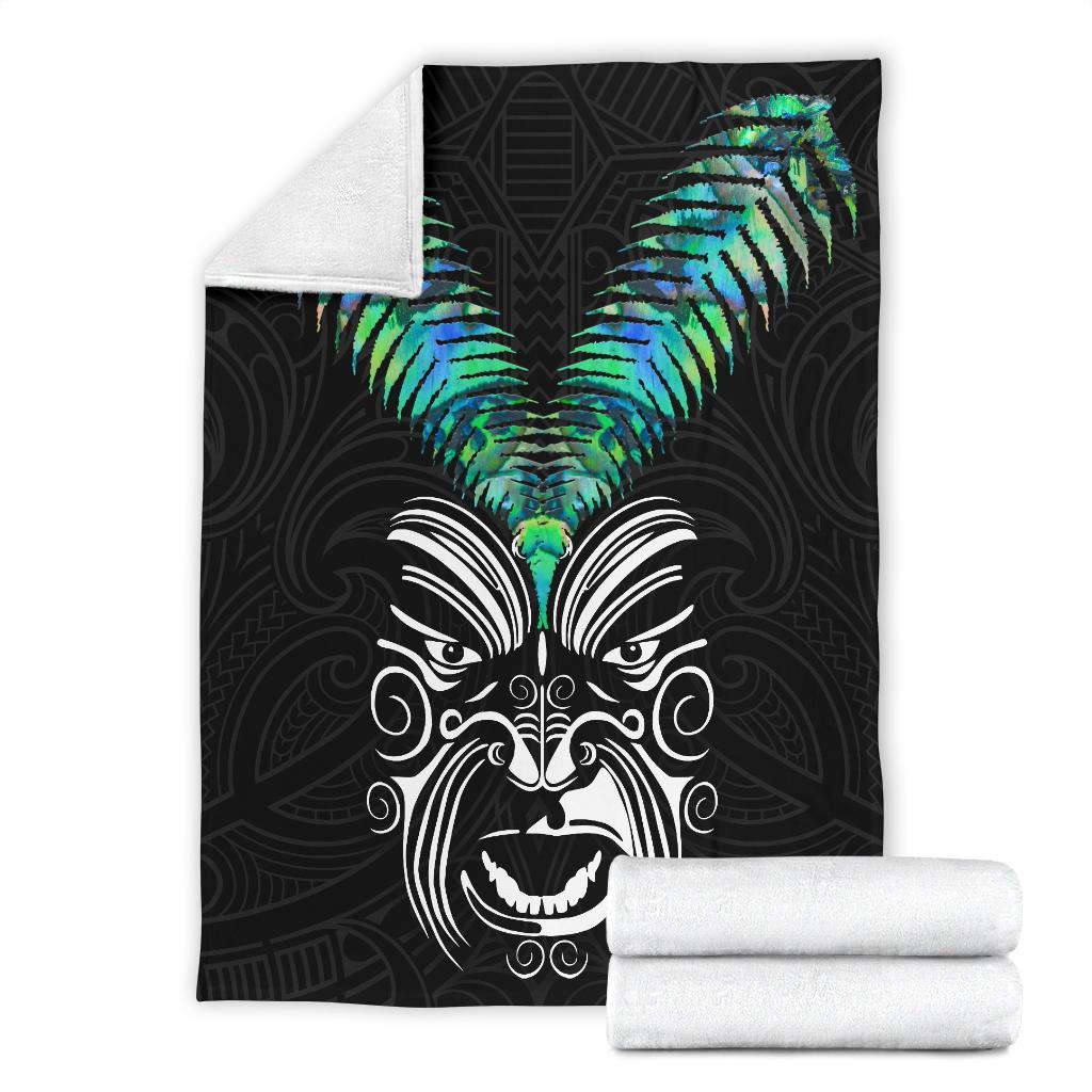 New Zealand Maori Moko Premium Blanket Paua Shell - Vibe Hoodie Shop