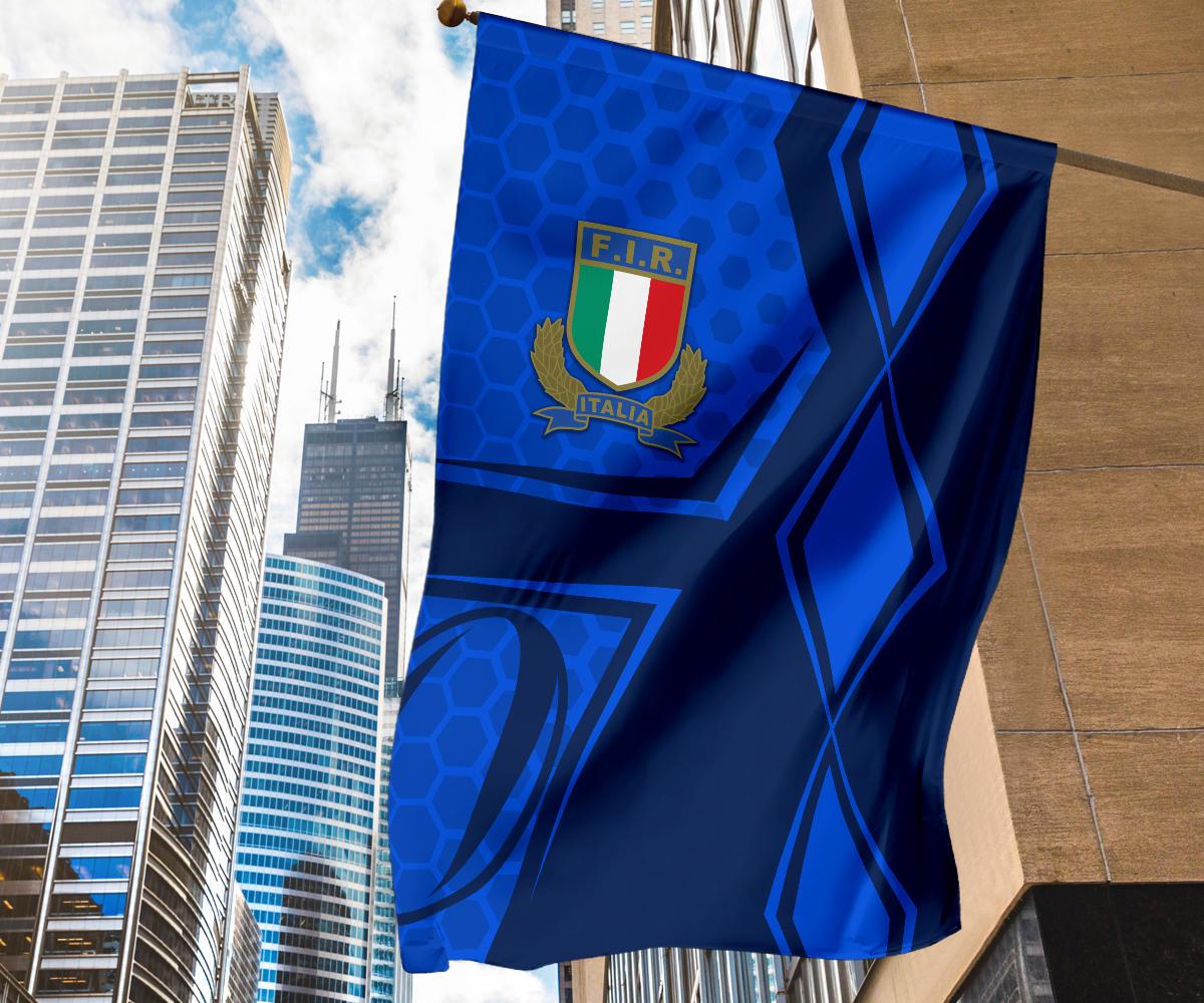 Italy Rugby Flag Gli Azzurri Vibes - Vibe Hoodie Shop