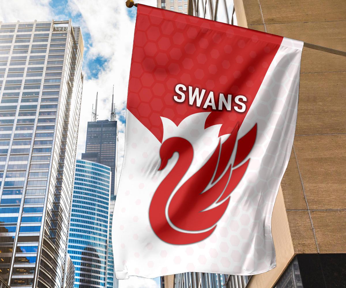 Sydney Flag Swans - Vibe Hoodie Shop