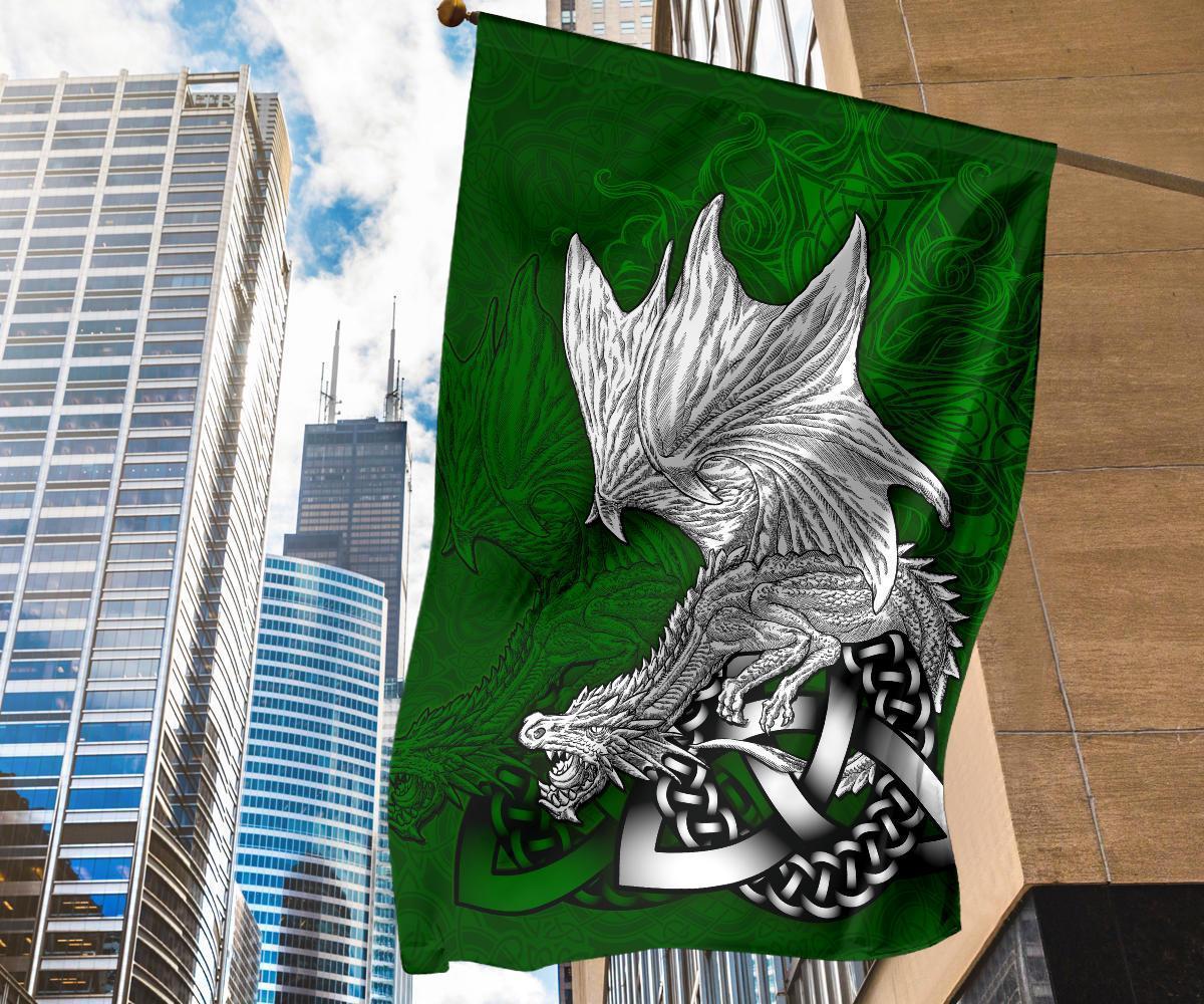 Celtic Flag - Celtic Dragon (Green) - Vibe Hoodie Shop