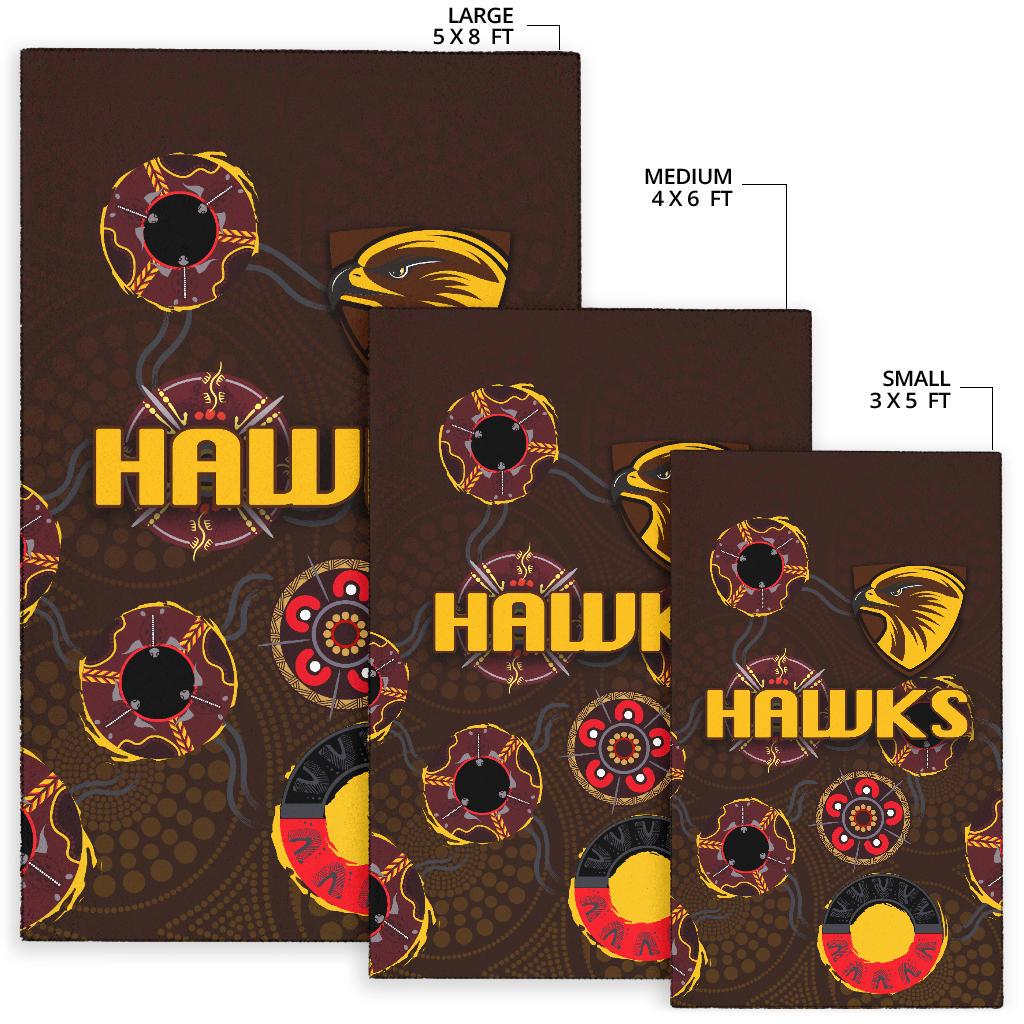 Hawthorn Area Rug Hawks Indigenous - Brown - Vibe Hoodie Shop