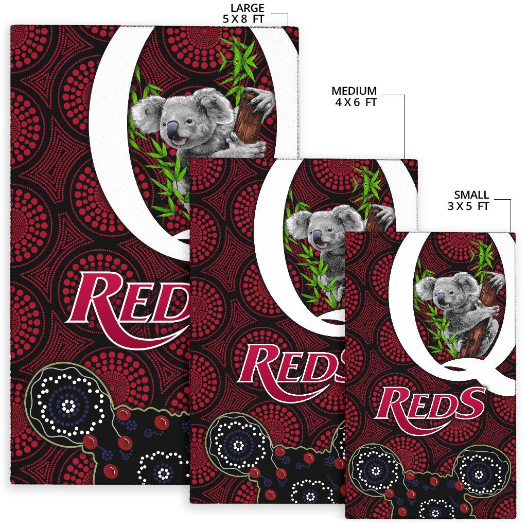 Queensland Area Rug Reds Rugby - Koala - Vibe Hoodie Shop