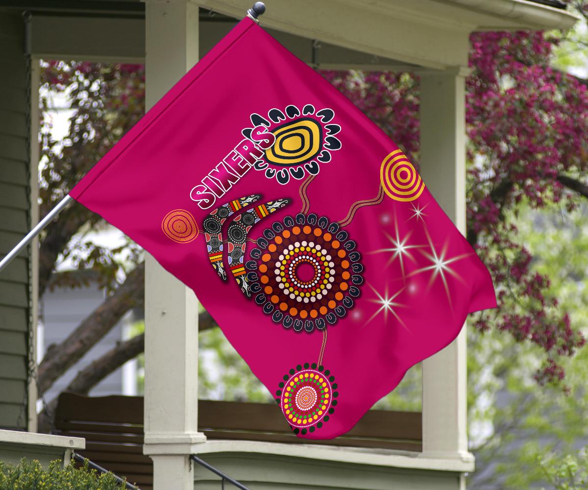 Sydney Flag Sixers Indigenous - Magenta - Vibe Hoodie Shop