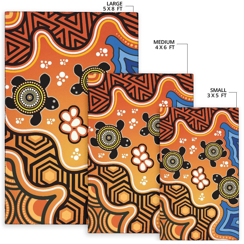 Aboriginal Area Rug - Indigenous Art Patterns Ver04 - Vibe Hoodie Shop