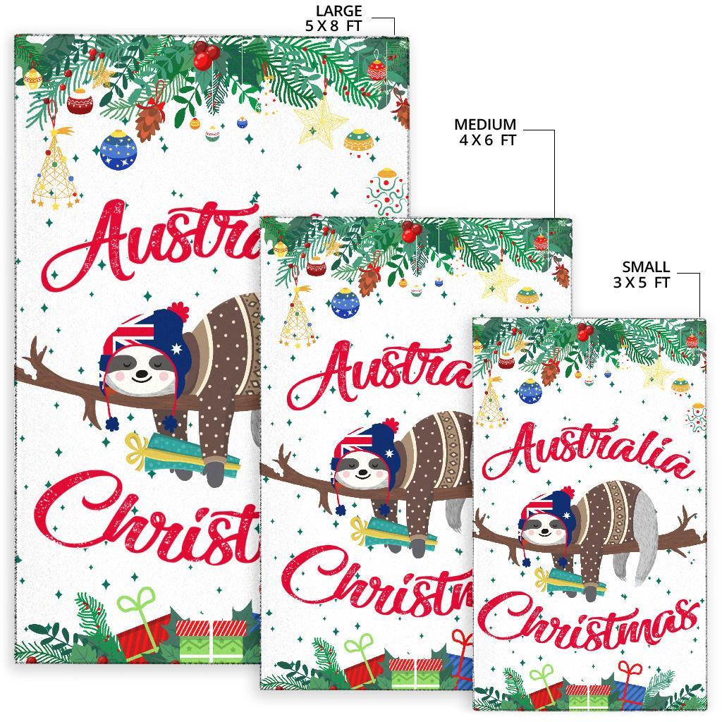 Australia Christmas Area Rug White - Merry Christmas - Vibe Hoodie Shop