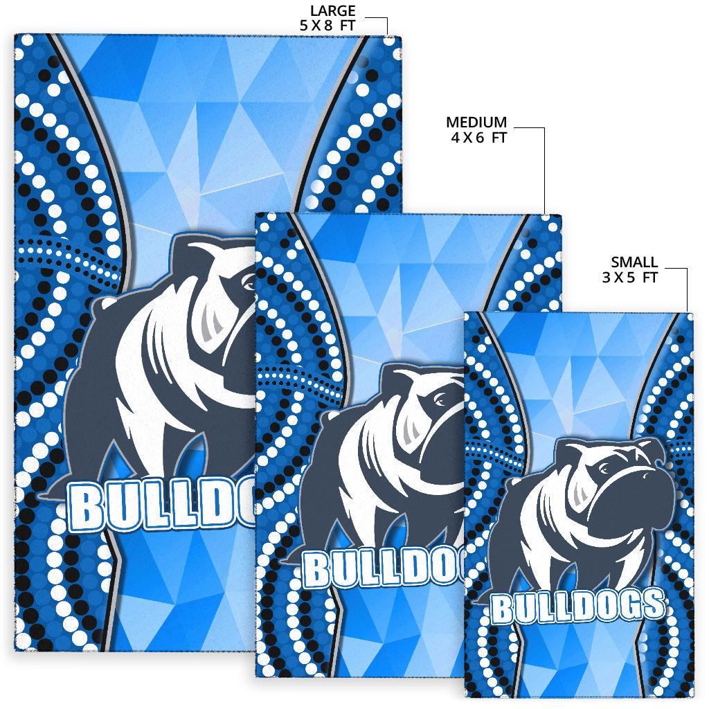 Bulldogs Area Rug Indigenous Snappy - Vibe Hoodie Shop