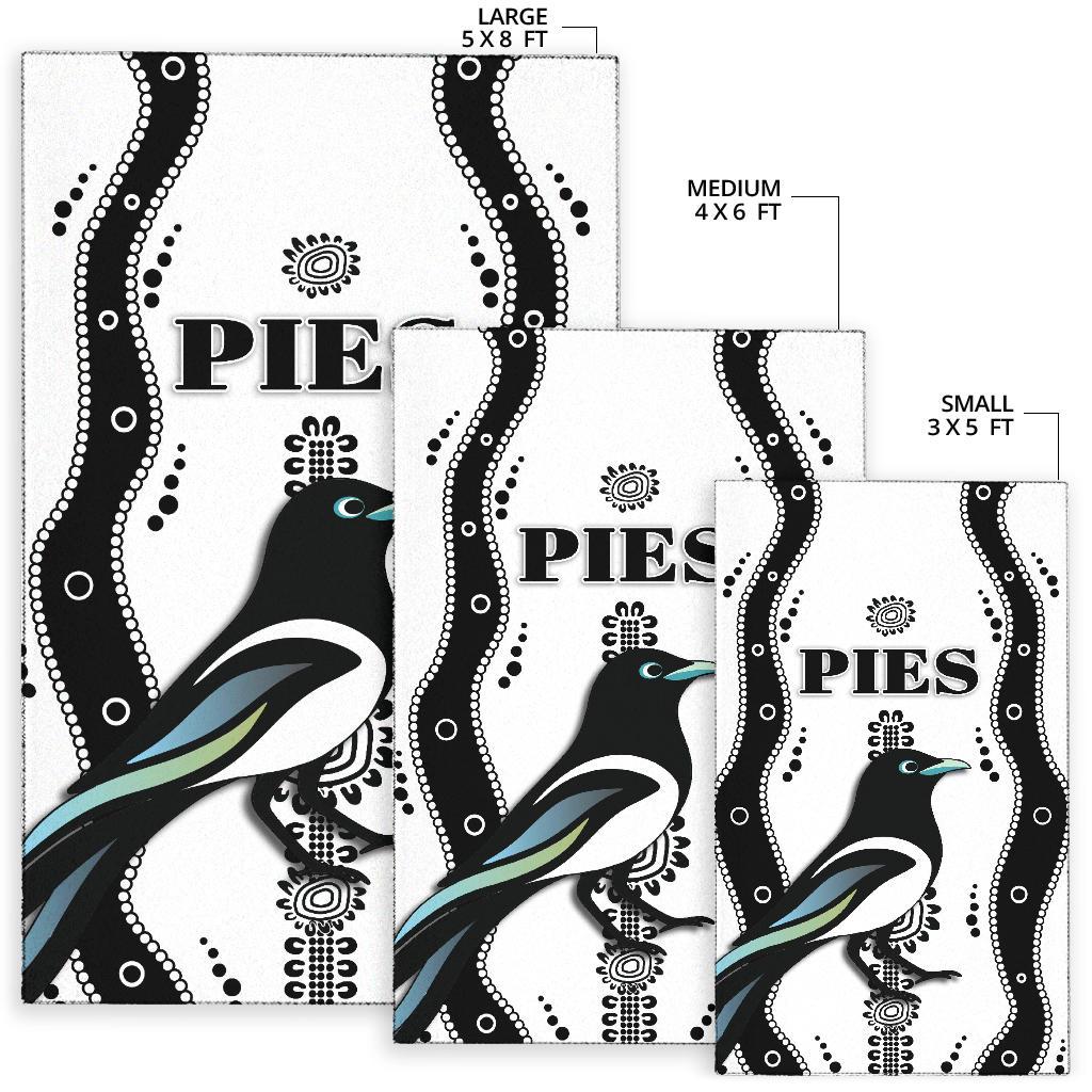 Collingwood Area Rug Pies Indigenous - White - Vibe Hoodie Shop