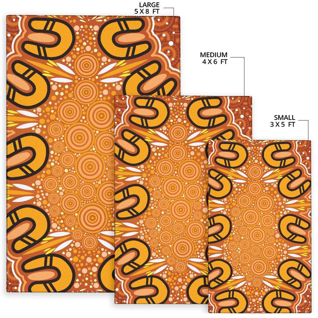 Aboriginal Area Rug - Indigenous Art Patterns Ver03 - Vibe Hoodie Shop