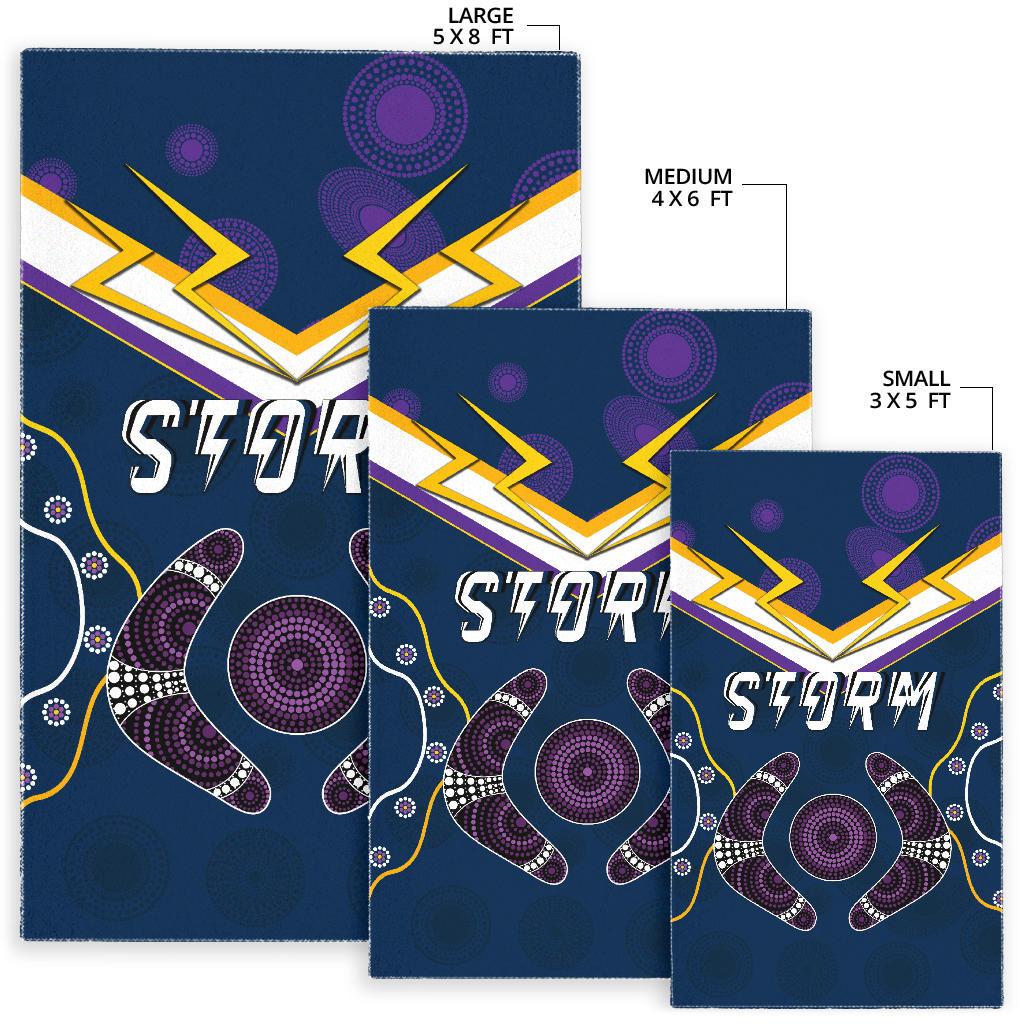 Storm Area Rug Melbourne Indigenous Champion - Vibe Hoodie Shop