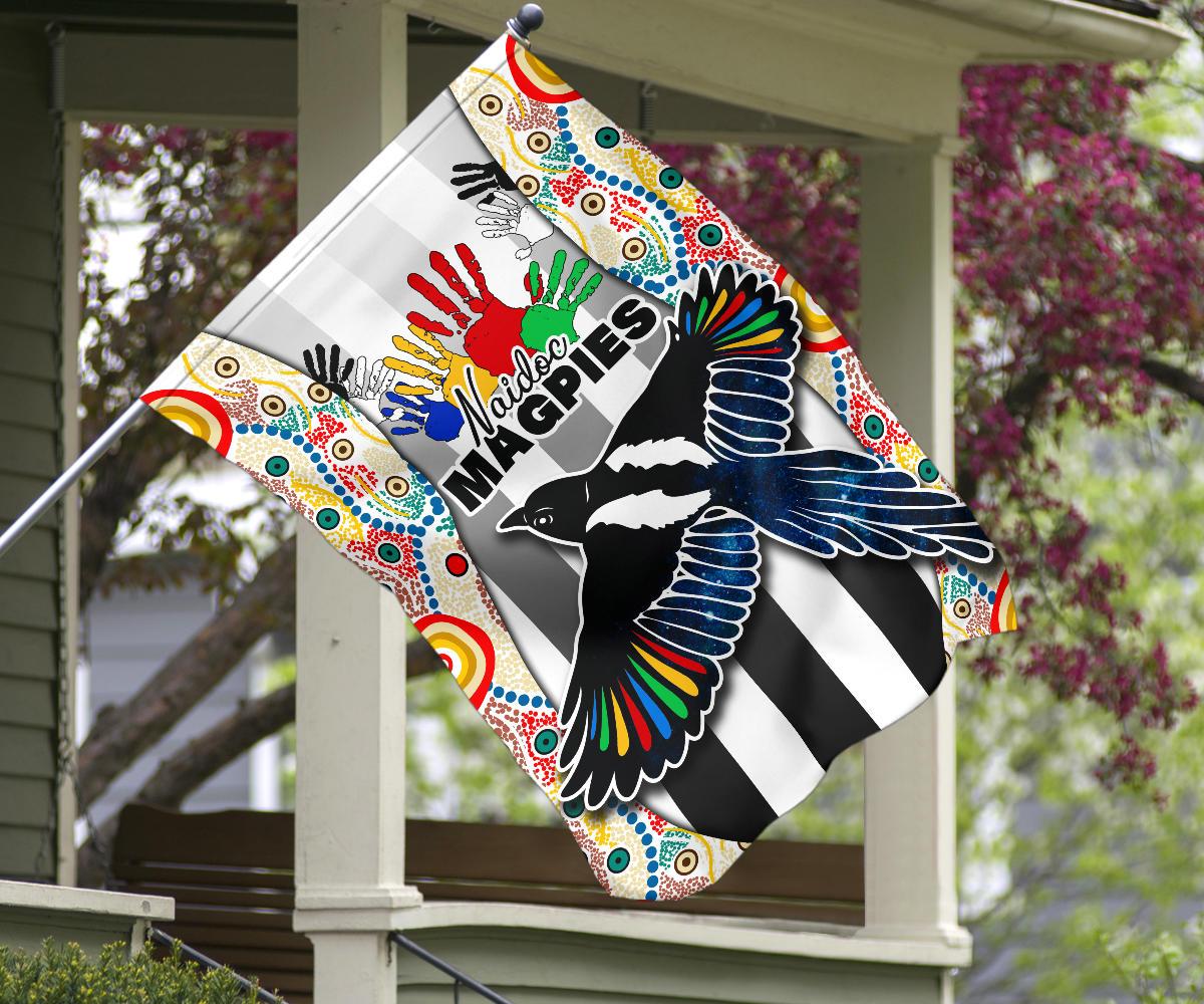 Magpies NAIDOC Week Flag Collingwood Modern Style - Vibe Hoodie Shop