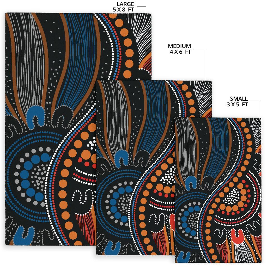 Aboriginal Area Rug - Indigenous Patterns Ver09 - Vibe Hoodie Shop