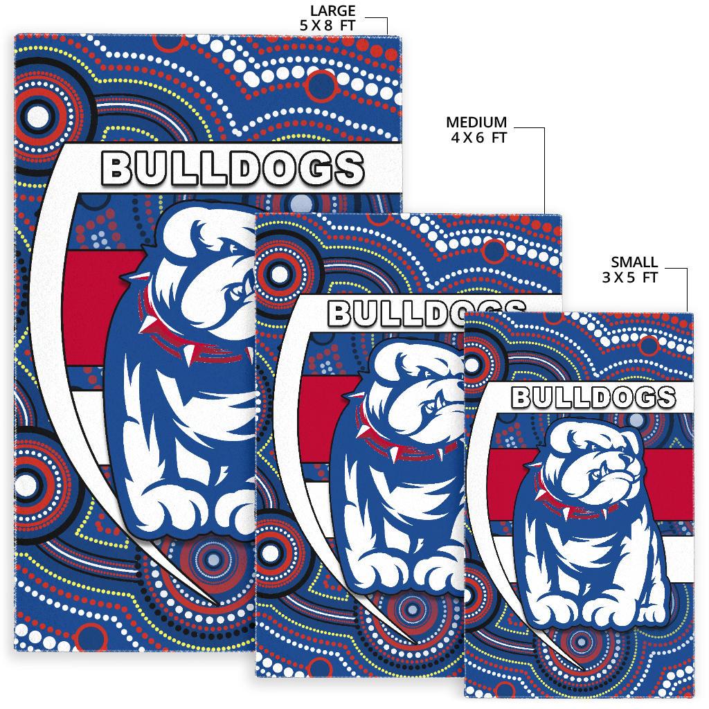 Western Football Bulldogs Area Rug Redamancy Indigenous Australian - Vibe Hoodie Shop