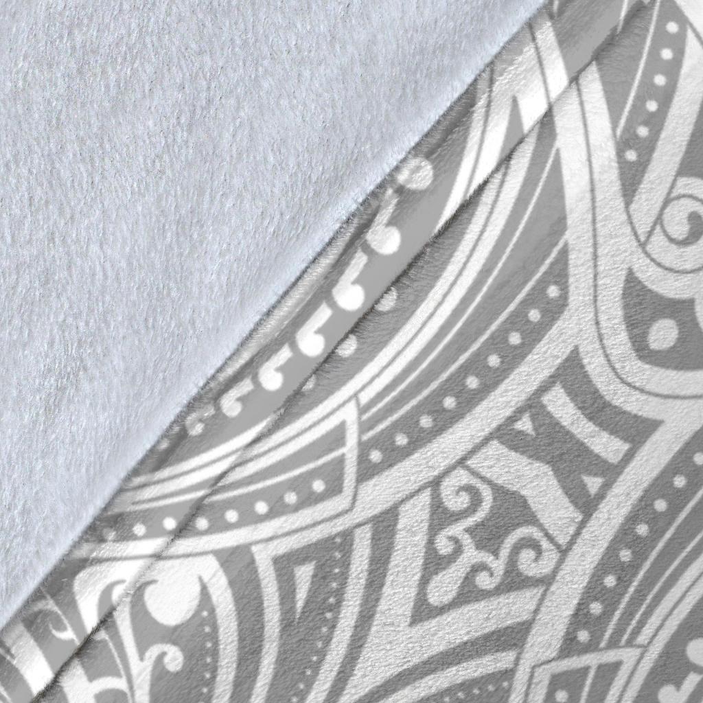 New Zealand Maori Rugby Premium Blanket Pride Version - White - Vibe Hoodie Shop