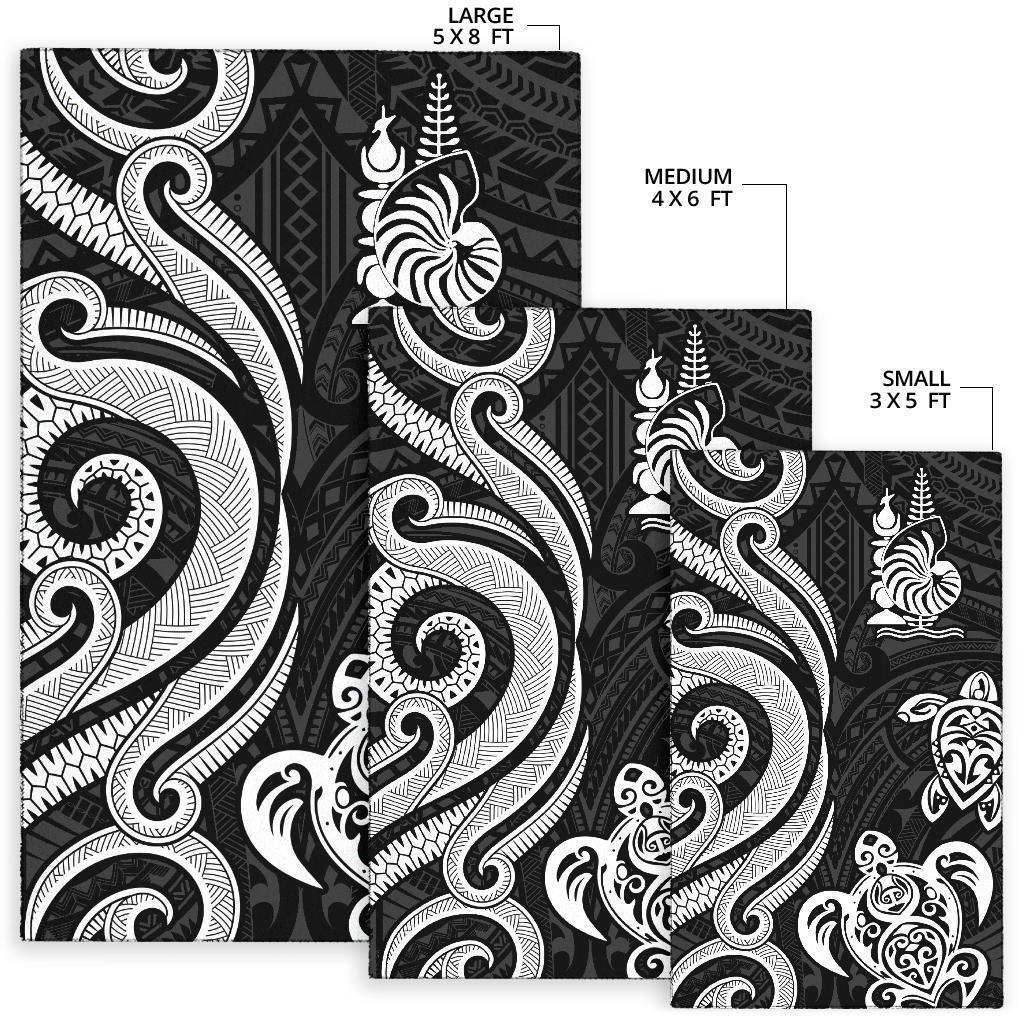 New Caledonia Area Rug - White Tentacle Turtle - Vibe Hoodie Shop