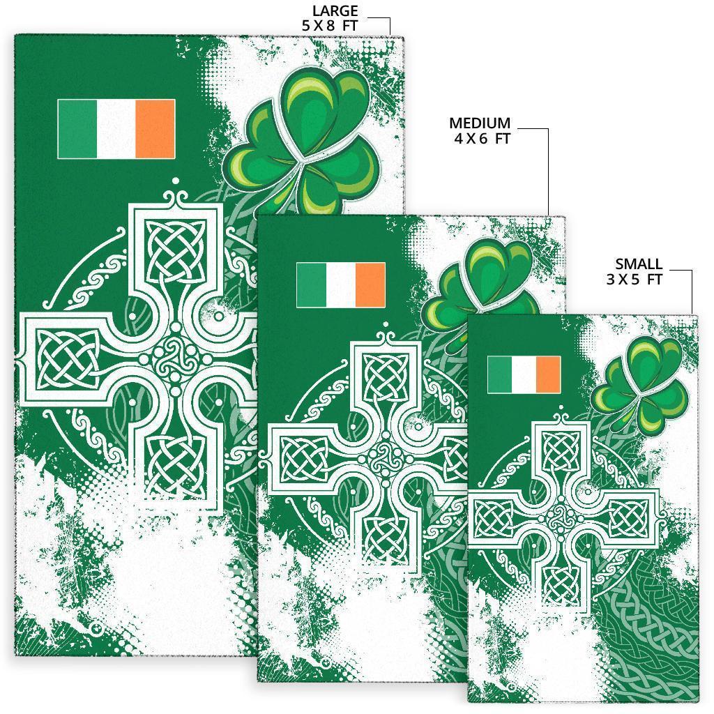 Ireland Celtic Area Rug - Irish Celtic Cross - Vibe Hoodie Shop