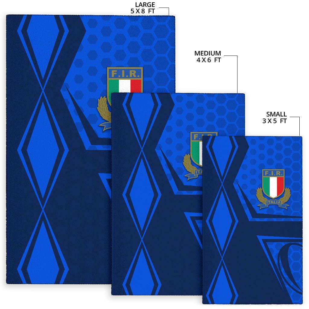 Italy Rugby Area Rug Gli Azzurri Vibes - Vibe Hoodie Shop