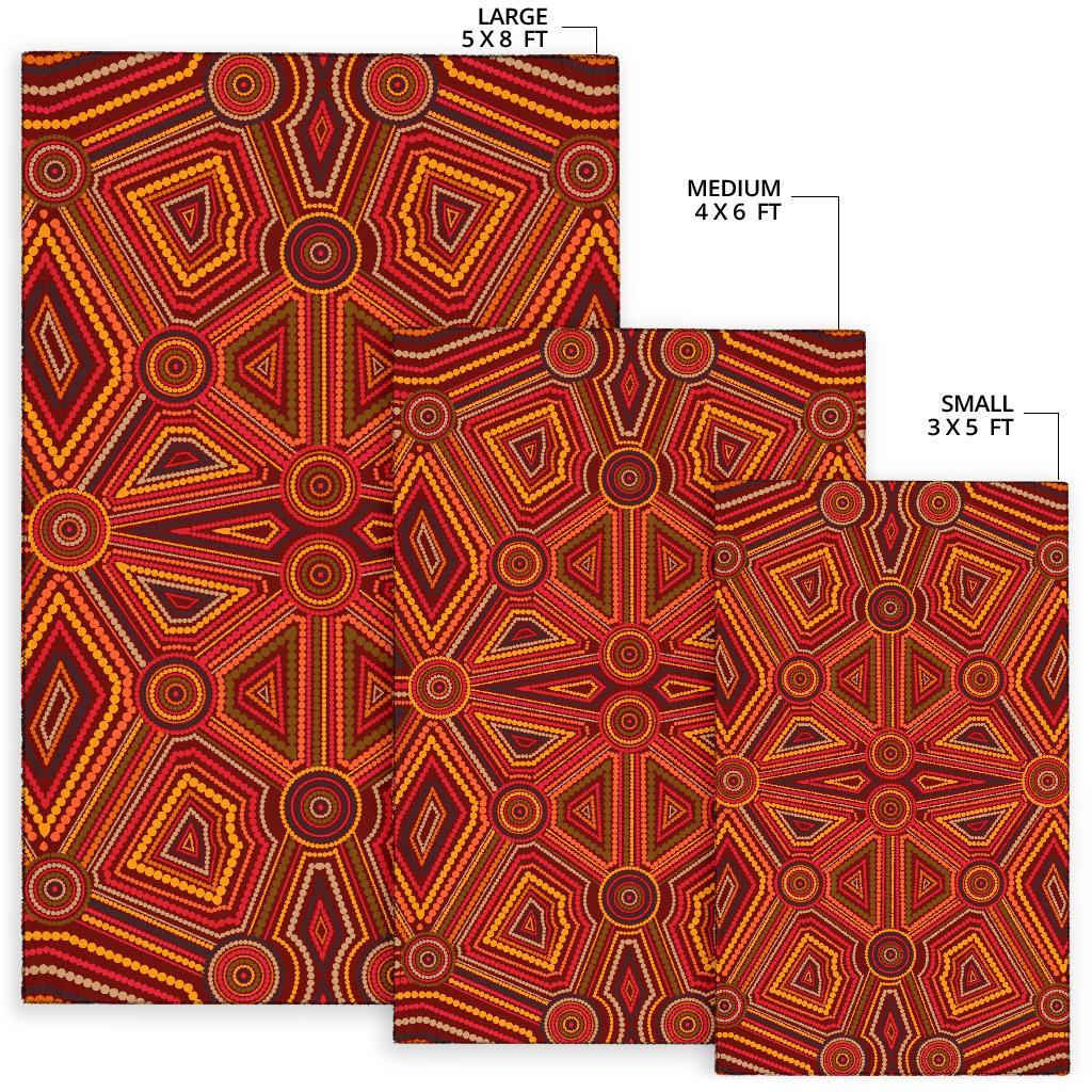 Aboriginal Area Rug - Indigenous Patterns Ver02 - Vibe Hoodie Shop