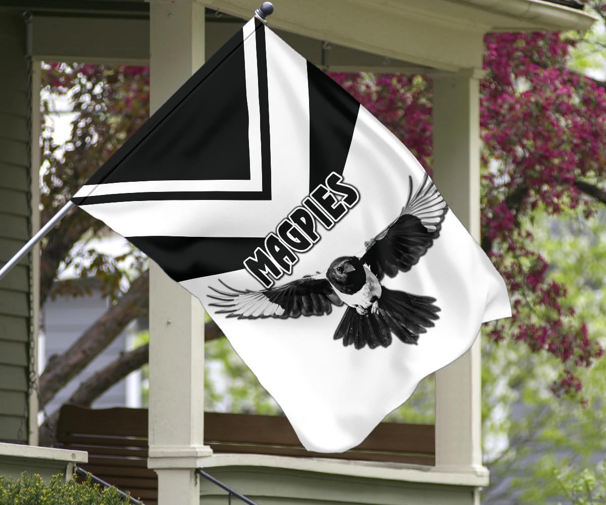 Western Suburbs Magpies Flag Original Style - White - Vibe Hoodie Shop