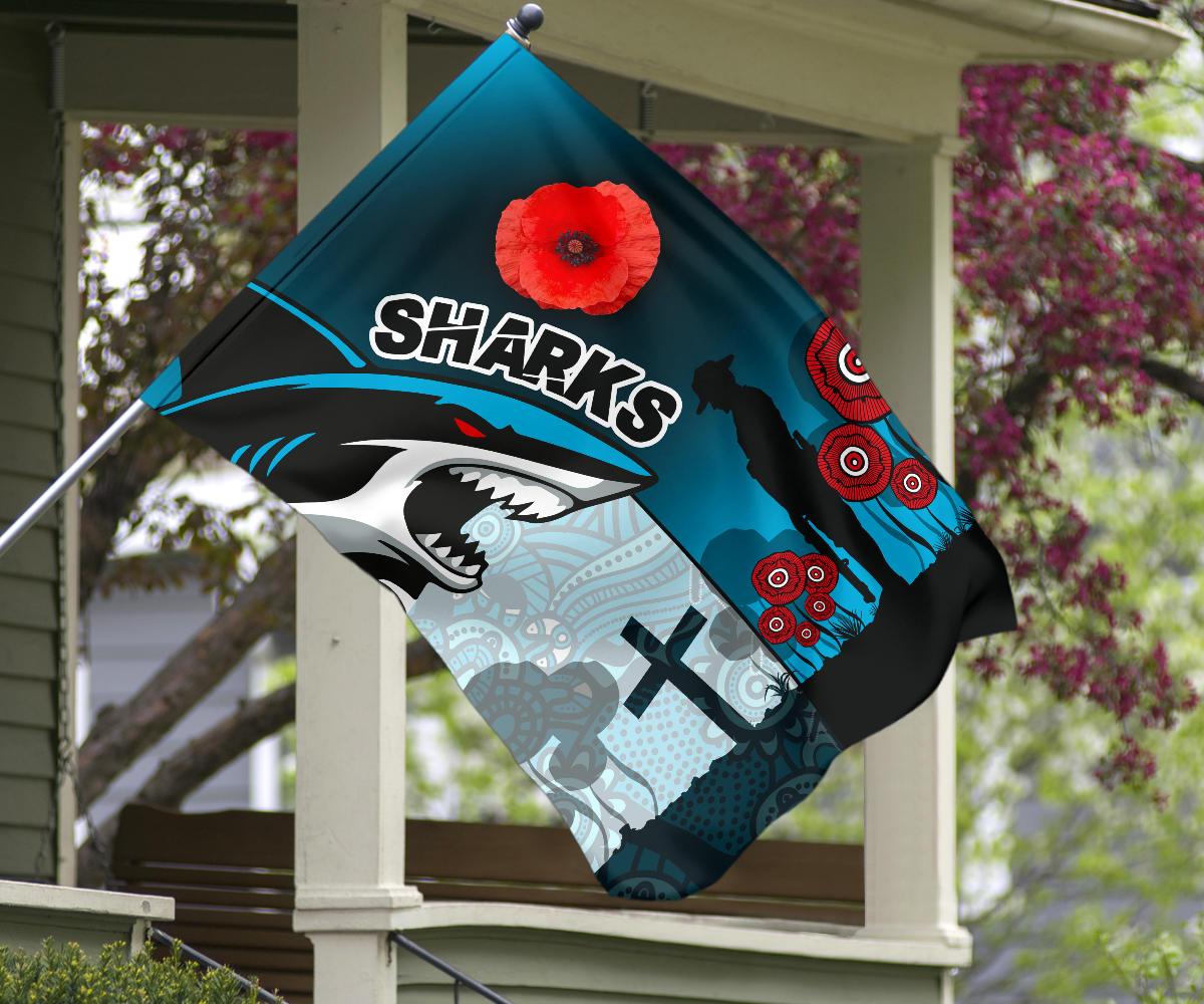 Sharks Flag Cronulla ANZAC Day - Vibe Hoodie Shop