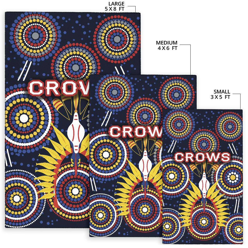 Adelaide Area Rug Original Indigenous Crows - Vibe Hoodie Shop