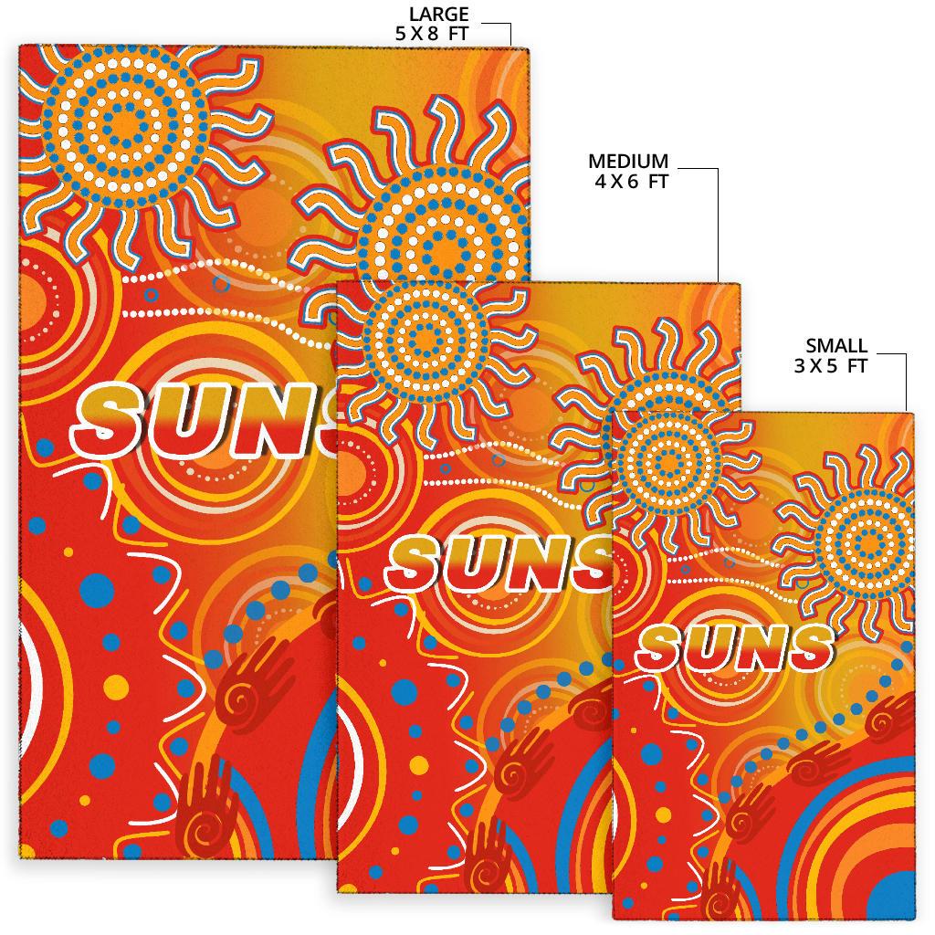 Suns Area Rug Sun Indigenous Gold Coast - Vibe Hoodie Shop