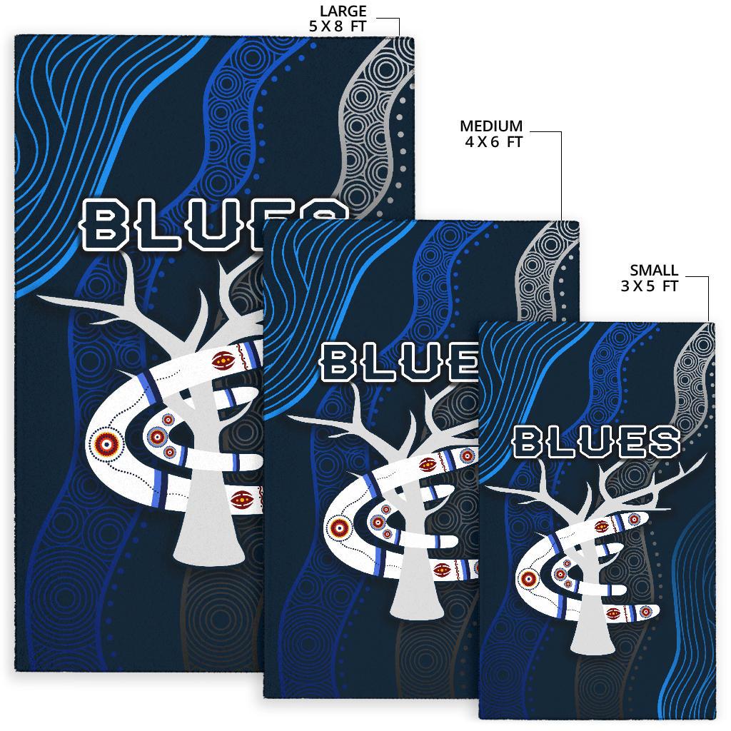 Carlton Area Rug Blues Free Style Indigenous - Vibe Hoodie Shop