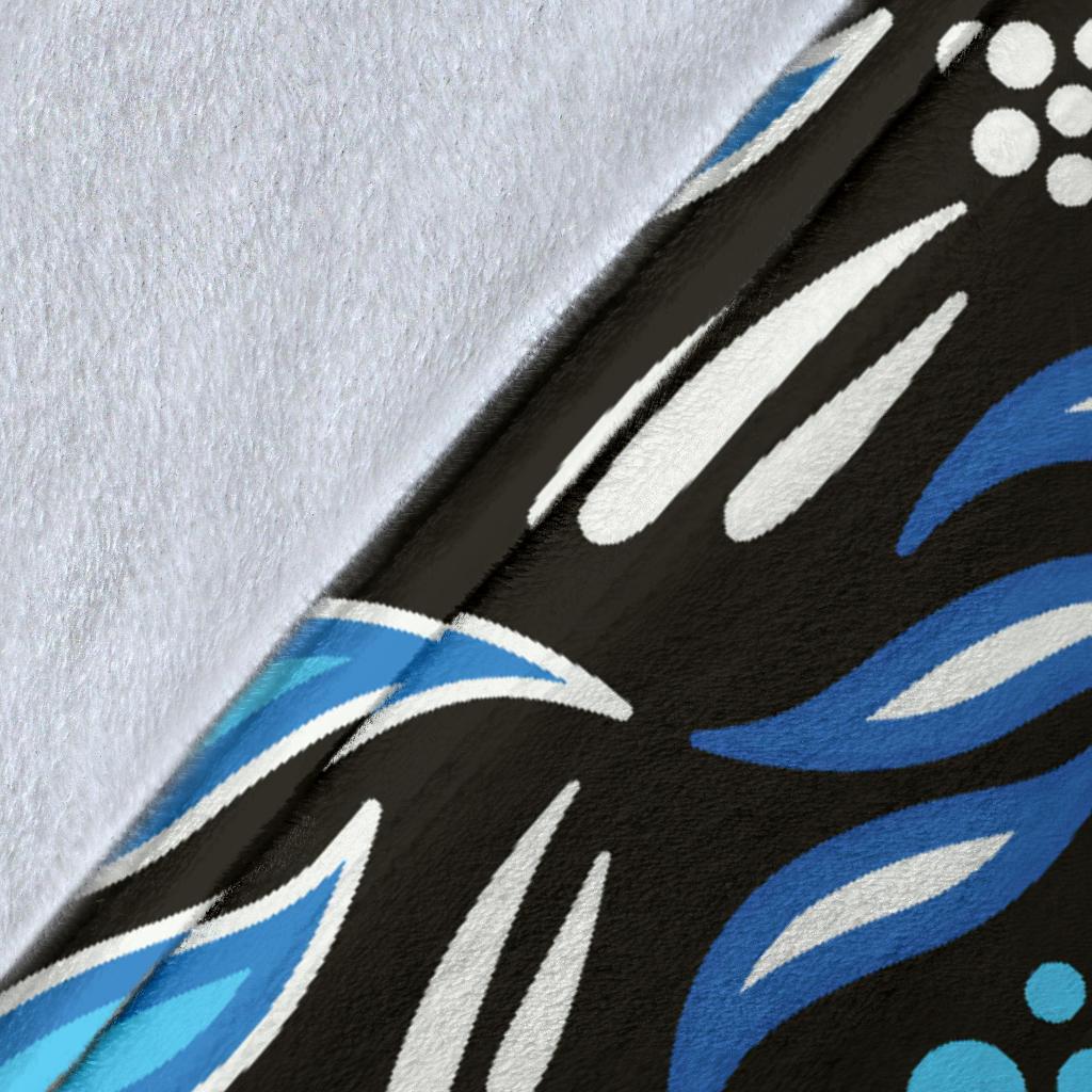 Aboriginal Premium Blanket - Indegenous Dot Painting Art - Vibe Hoodie Shop