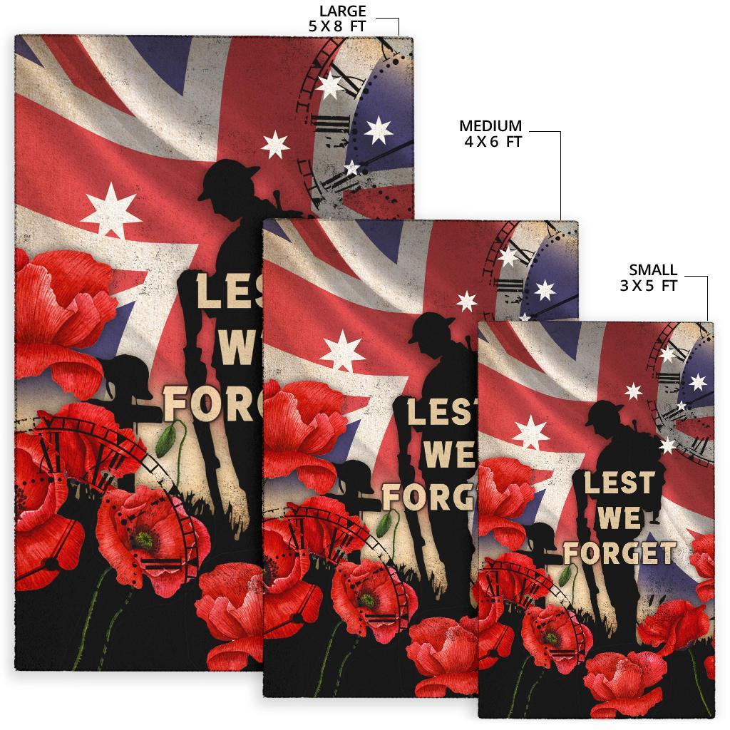 ANZAC Area Rug - A Day We Will Never Forget - Vibe Hoodie Shop