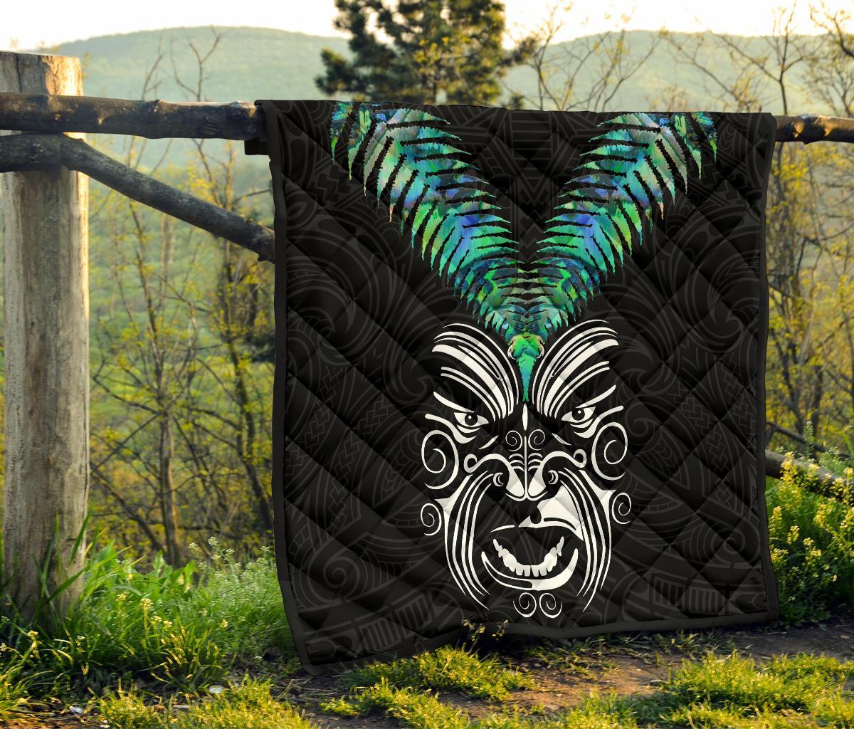 New Zealand Maori Moko Premium Quilt Paua Shell - Vibe Hoodie Shop