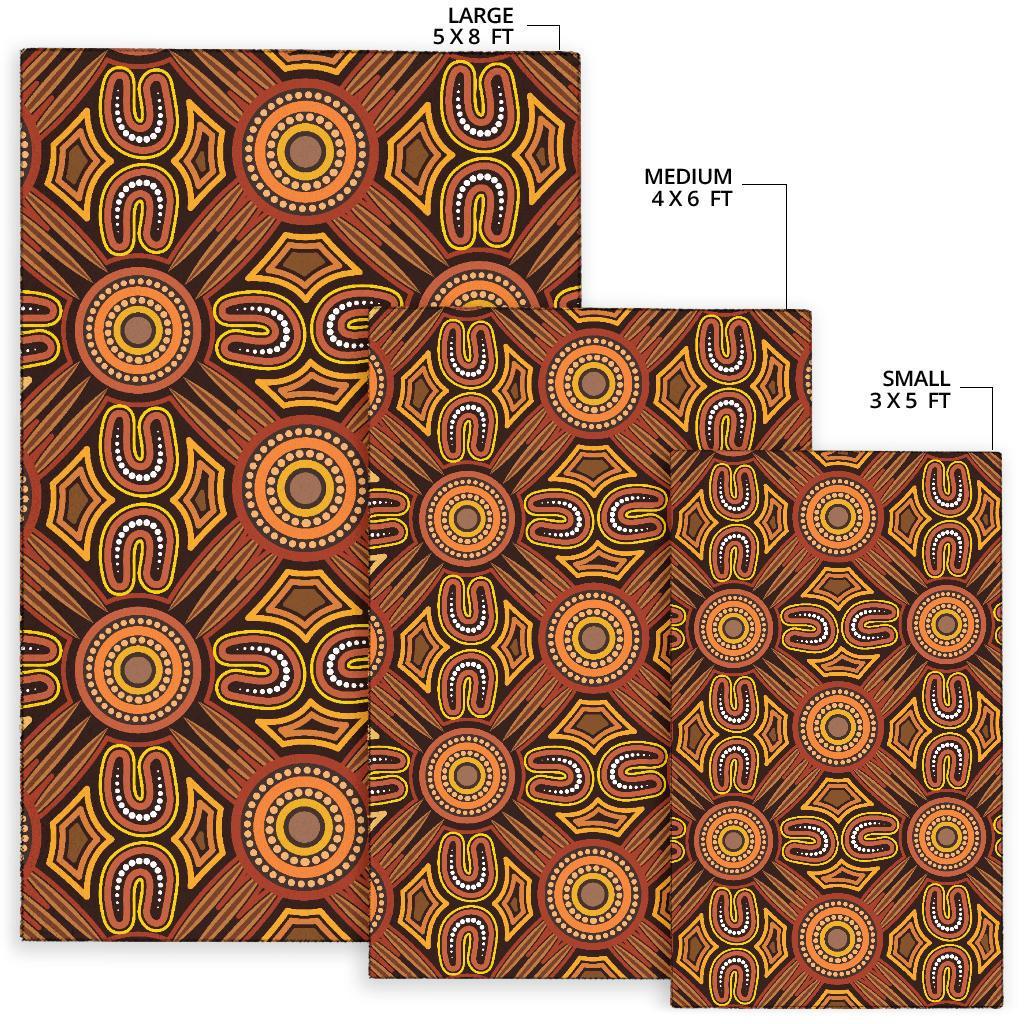 Aboriginal Area Rug - Indigenous Patterns Ver04 - Vibe Hoodie Shop