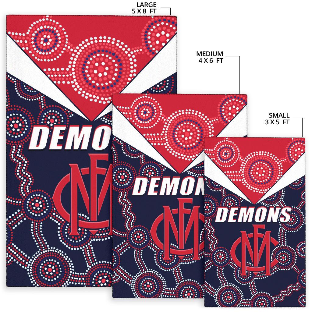 Demons Indigenous Area Rug Melbourne Fancy - Vibe Hoodie Shop