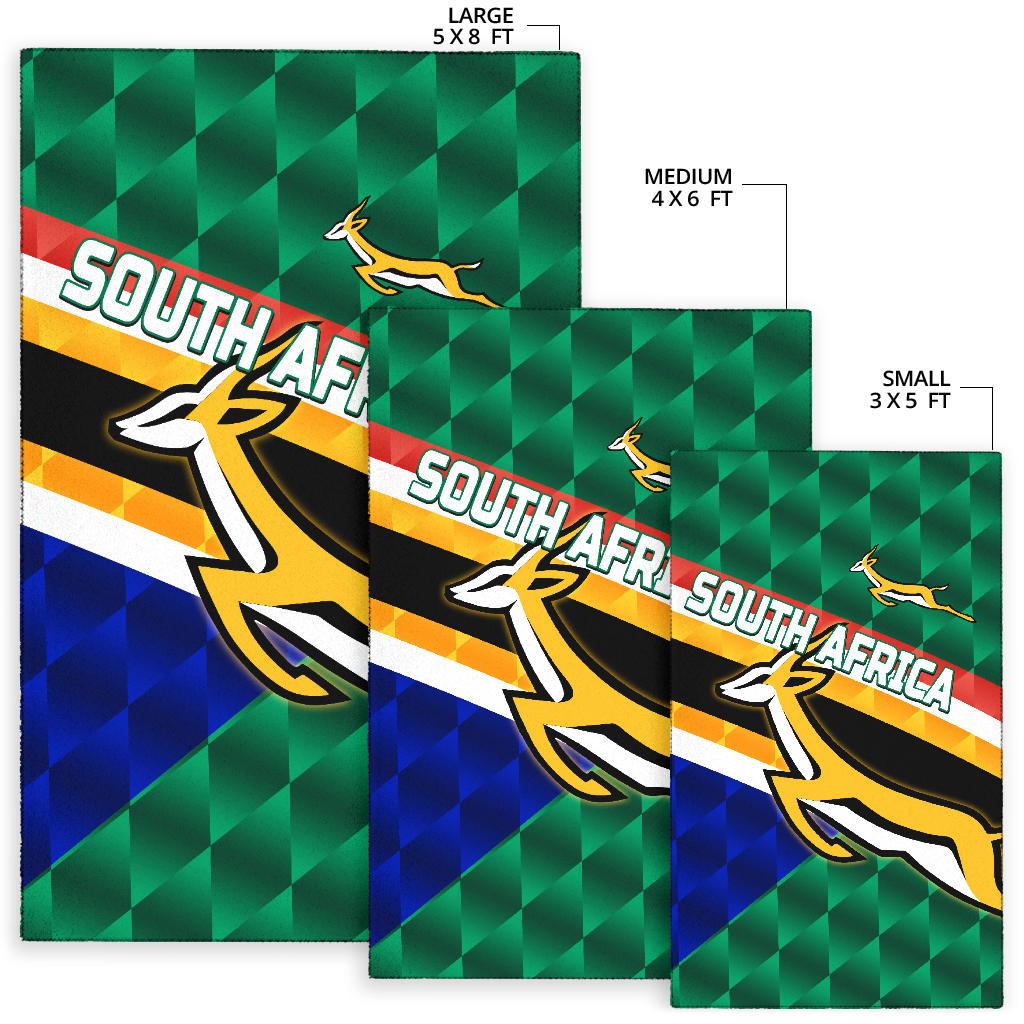 South Africa Area Rug Springboks Rugby Sporty Style - Vibe Hoodie Shop