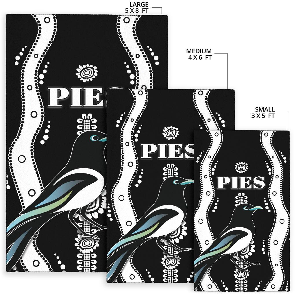 Collingwood Area Rug Pies Indigenous - Black - Vibe Hoodie Shop