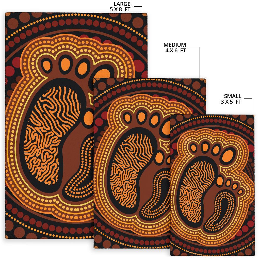 Aboriginal Area Rug - Aboriginal FootPrint - Vibe Hoodie Shop