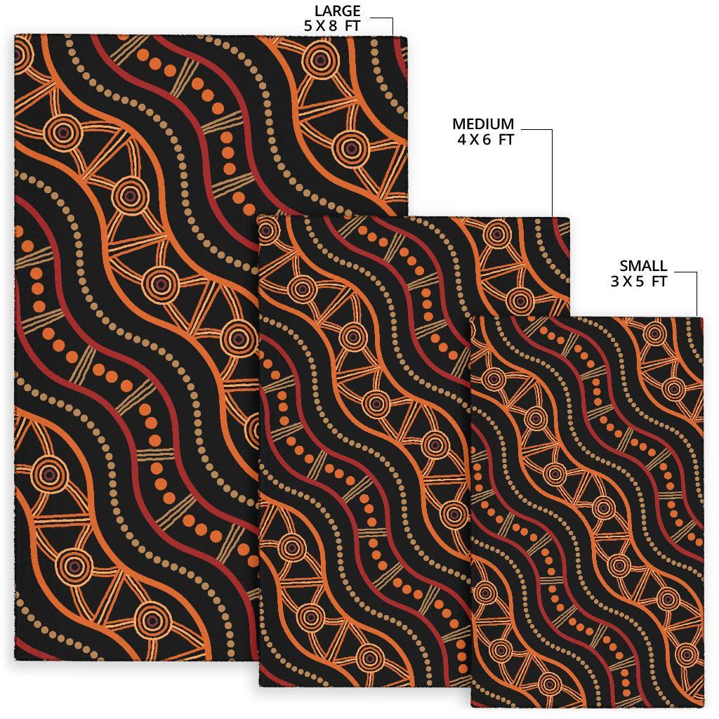 Aboriginal Area Rug - Indigenous Patterns Ver05 - Vibe Hoodie Shop