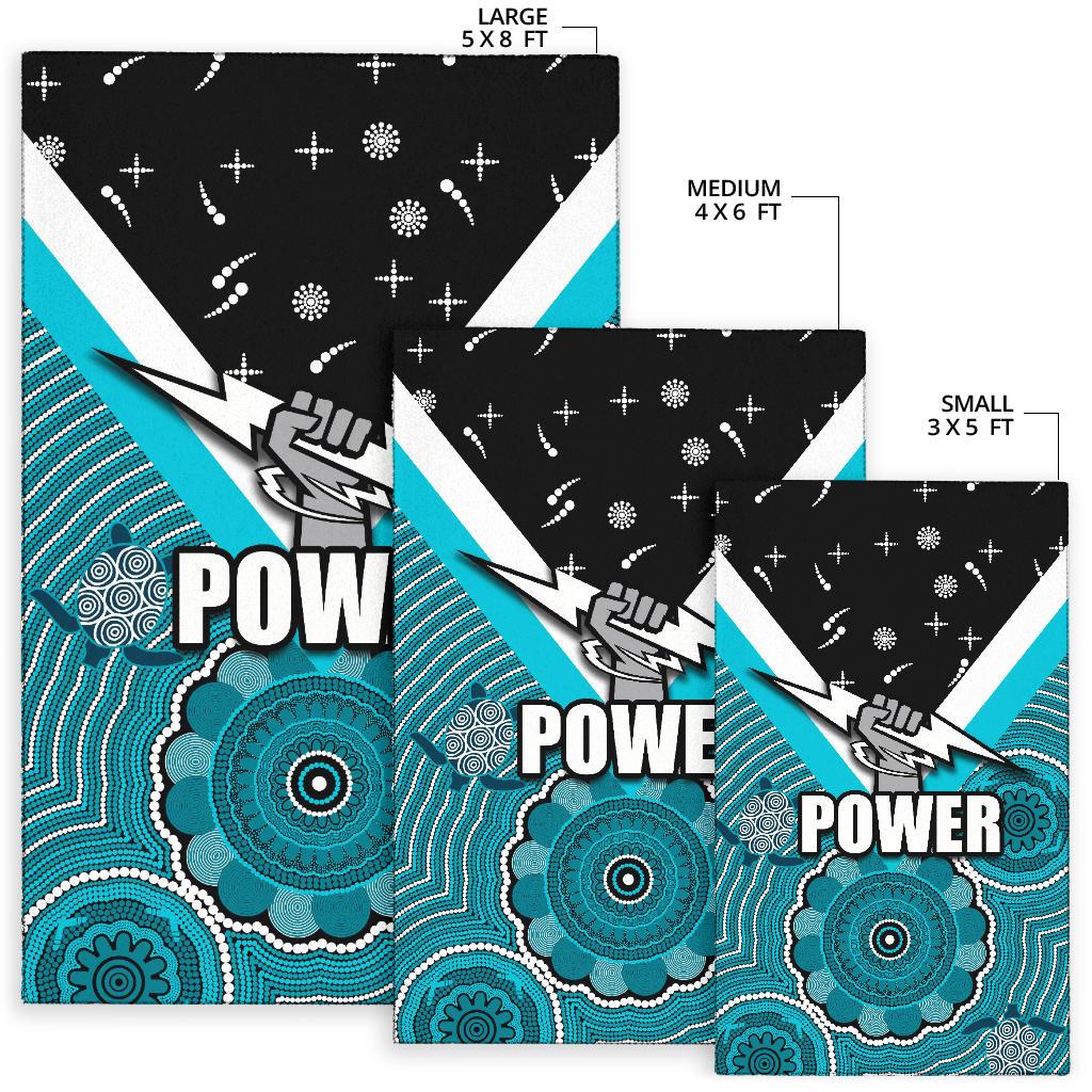 Port Adelaide Area Rug Power - Vibe Hoodie Shop