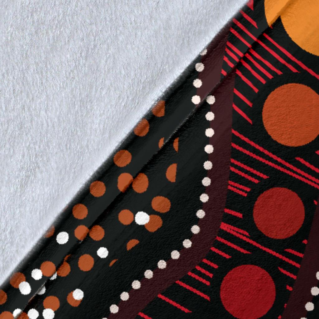 Aboriginal Premium Blanket - Aboriginal Art Ver01 - Vibe Hoodie Shop